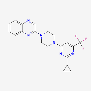 2-{4-[2-cyclopropyl-6-(trifluoromethyl)pyrimidin-4-yl]piperazin-1-yl}quinoxaline