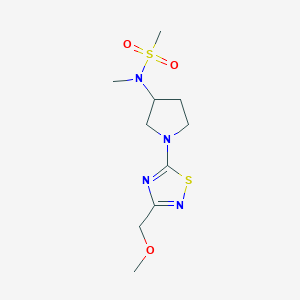 N-{1-[3-(methoxymethyl)-1,2,4-thiadiazol-5-yl]pyrrolidin-3-yl}-N-methylmethanesulfonamide