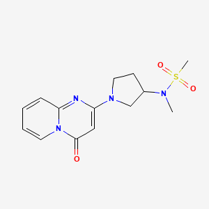 N-methyl-N-(1-{4-oxo-4H-pyrido[1,2-a]pyrimidin-2-yl}pyrrolidin-3-yl)methanesulfonamide