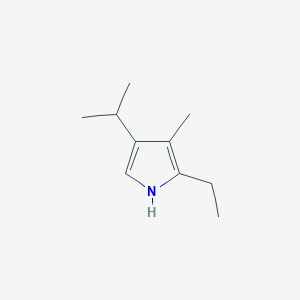 molecular formula C10H17N B064582 2-Ethyl-4-isopropyl-3-methyl-1H-pyrrole CAS No. 183680-96-8