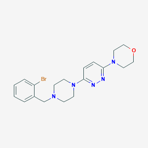 4-(6-{4-[(2-bromophenyl)methyl]piperazin-1-yl}pyridazin-3-yl)morpholine