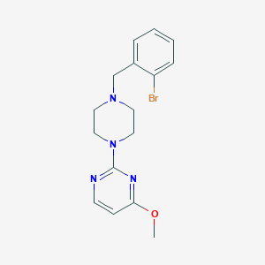 2-{4-[(2-bromophenyl)methyl]piperazin-1-yl}-4-methoxypyrimidine