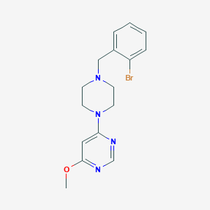 4-{4-[(2-bromophenyl)methyl]piperazin-1-yl}-6-methoxypyrimidine