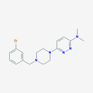 6-{4-[(3-bromophenyl)methyl]piperazin-1-yl}-N,N-dimethylpyridazin-3-amine