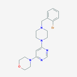 4-(6-{4-[(2-bromophenyl)methyl]piperazin-1-yl}pyrimidin-4-yl)morpholine