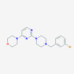 4-(2-{4-[(3-bromophenyl)methyl]piperazin-1-yl}pyrimidin-4-yl)morpholine