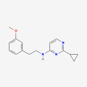 2-cyclopropyl-N-[2-(3-methoxyphenyl)ethyl]pyrimidin-4-amine