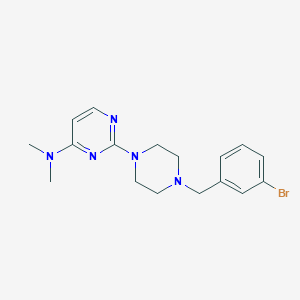 2-{4-[(3-bromophenyl)methyl]piperazin-1-yl}-N,N-dimethylpyrimidin-4-amine