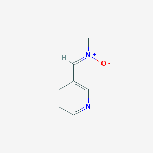 molecular formula C7H8N2O B064590 N-methyl-1-pyridin-3-ylmethanimine oxide CAS No. 182487-42-9