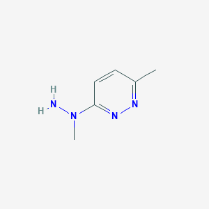 molecular formula C6H10N4 B064596 3-Methyl-6-(1-methylhydrazinyl)pyridazine CAS No. 175135-44-1