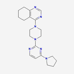 4-{4-[4-(pyrrolidin-1-yl)pyrimidin-2-yl]piperazin-1-yl}-5,6,7,8-tetrahydroquinazoline