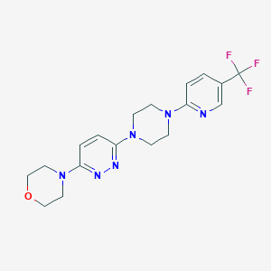 4-(6-{4-[5-(trifluoromethyl)pyridin-2-yl]piperazin-1-yl}pyridazin-3-yl)morpholine