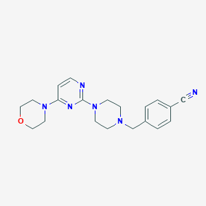 4-({4-[4-(morpholin-4-yl)pyrimidin-2-yl]piperazin-1-yl}methyl)benzonitrile