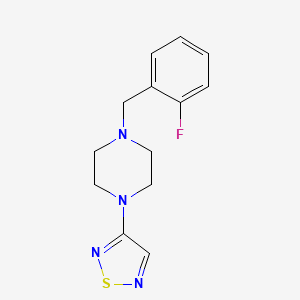 1-[(2-fluorophenyl)methyl]-4-(1,2,5-thiadiazol-3-yl)piperazine