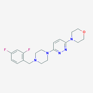 4-(6-{4-[(2,4-difluorophenyl)methyl]piperazin-1-yl}pyridazin-3-yl)morpholine