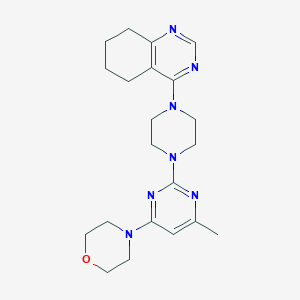 4-{4-[4-methyl-6-(morpholin-4-yl)pyrimidin-2-yl]piperazin-1-yl}-5,6,7,8-tetrahydroquinazoline