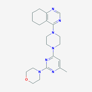 4-{4-[6-methyl-2-(morpholin-4-yl)pyrimidin-4-yl]piperazin-1-yl}-5,6,7,8-tetrahydroquinazoline