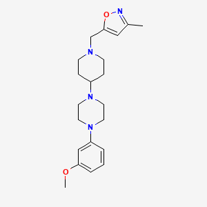 1-(3-methoxyphenyl)-4-{1-[(3-methyl-1,2-oxazol-5-yl)methyl]piperidin-4-yl}piperazine