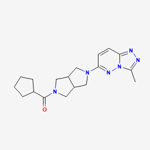 2-cyclopentanecarbonyl-5-{3-methyl-[1,2,4]triazolo[4,3-b]pyridazin-6-yl}-octahydropyrrolo[3,4-c]pyrrole