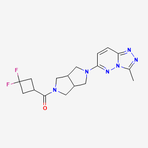 2-(3,3-difluorocyclobutanecarbonyl)-5-{3-methyl-[1,2,4]triazolo[4,3-b]pyridazin-6-yl}-octahydropyrrolo[3,4-c]pyrrole