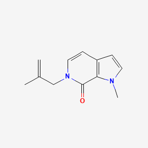 1-methyl-6-(2-methylprop-2-en-1-yl)-1H,6H,7H-pyrrolo[2,3-c]pyridin-7-one