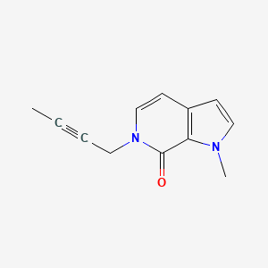 6-(but-2-yn-1-yl)-1-methyl-1H,6H,7H-pyrrolo[2,3-c]pyridin-7-one