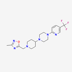 1-{1-[(3-methyl-1,2,4-oxadiazol-5-yl)methyl]piperidin-4-yl}-4-[5-(trifluoromethyl)pyridin-2-yl]piperazine