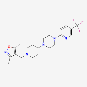 1-{1-[(3,5-dimethyl-1,2-oxazol-4-yl)methyl]piperidin-4-yl}-4-[5-(trifluoromethyl)pyridin-2-yl]piperazine