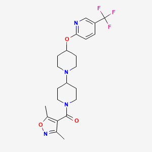 1'-(3,5-dimethyl-1,2-oxazole-4-carbonyl)-4-{[5-(trifluoromethyl)pyridin-2-yl]oxy}-1,4'-bipiperidine