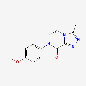 B6461164 7-(4-methoxyphenyl)-3-methyl-7H,8H-[1,2,4]triazolo[4,3-a]pyrazin-8-one CAS No. 1632124-65-2