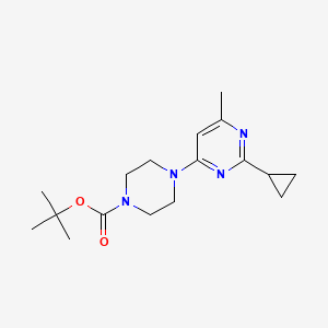 molecular formula C17H26N4O2 B6461192 tert-butyl 4-(2-cyclopropyl-6-methylpyrimidin-4-yl)piperazine-1-carboxylate CAS No. 2549024-81-7