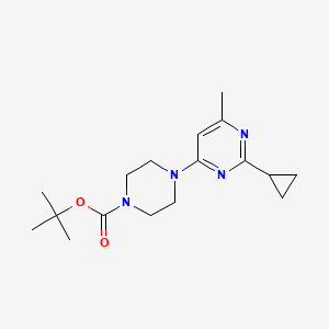 tert-butyl 4-(2-cyclopropyl-6-methylpyrimidin-4-yl)piperazine-1-carboxylate