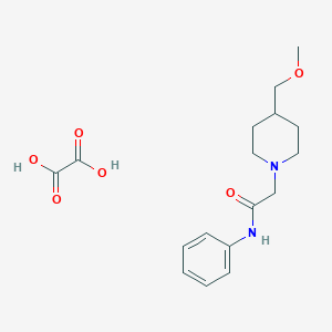 2-[4-(methoxymethyl)piperidin-1-yl]-N-phenylacetamide; oxalic acid