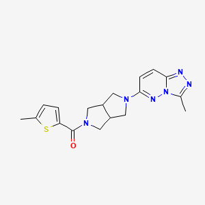 2-{3-methyl-[1,2,4]triazolo[4,3-b]pyridazin-6-yl}-5-(5-methylthiophene-2-carbonyl)-octahydropyrrolo[3,4-c]pyrrole