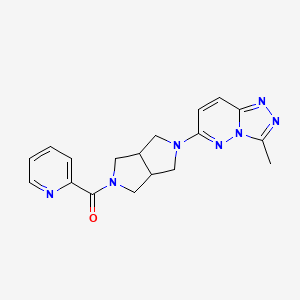 2-(5-{3-methyl-[1,2,4]triazolo[4,3-b]pyridazin-6-yl}-octahydropyrrolo[3,4-c]pyrrole-2-carbonyl)pyridine
