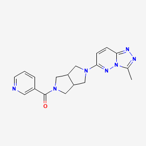 3-(5-{3-methyl-[1,2,4]triazolo[4,3-b]pyridazin-6-yl}-octahydropyrrolo[3,4-c]pyrrole-2-carbonyl)pyridine