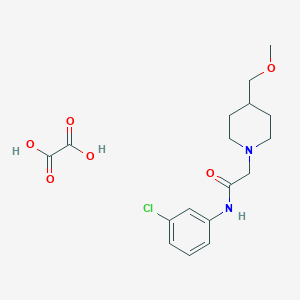 N-(3-chlorophenyl)-2-[4-(methoxymethyl)piperidin-1-yl]acetamide; oxalic acid