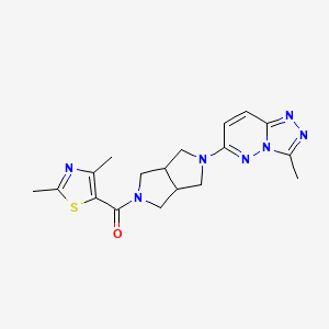 2,4-dimethyl-5-(5-{3-methyl-[1,2,4]triazolo[4,3-b]pyridazin-6-yl}-octahydropyrrolo[3,4-c]pyrrole-2-carbonyl)-1,3-thiazole
