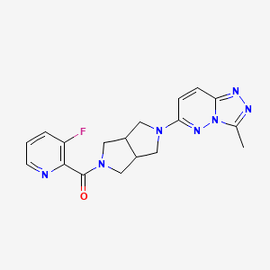 3-fluoro-2-(5-{3-methyl-[1,2,4]triazolo[4,3-b]pyridazin-6-yl}-octahydropyrrolo[3,4-c]pyrrole-2-carbonyl)pyridine