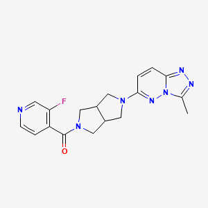 3-fluoro-4-(5-{3-methyl-[1,2,4]triazolo[4,3-b]pyridazin-6-yl}-octahydropyrrolo[3,4-c]pyrrole-2-carbonyl)pyridine