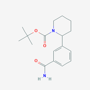 tert-butyl 2-(3-carbamoylphenyl)piperidine-1-carboxylate