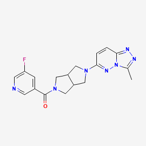 3-fluoro-5-(5-{3-methyl-[1,2,4]triazolo[4,3-b]pyridazin-6-yl}-octahydropyrrolo[3,4-c]pyrrole-2-carbonyl)pyridine