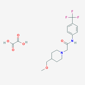 2-[4-(methoxymethyl)piperidin-1-yl]-N-[4-(trifluoromethyl)phenyl]acetamide; oxalic acid