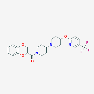 1'-(2,3-dihydro-1,4-benzodioxine-2-carbonyl)-4-{[5-(trifluoromethyl)pyridin-2-yl]oxy}-1,4'-bipiperidine