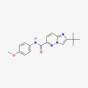 2-tert-butyl-N-(4-methoxyphenyl)imidazo[1,2-b]pyridazine-6-carboxamide