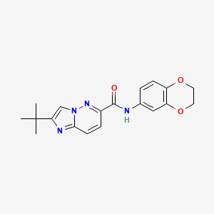 2-tert-butyl-N-(2,3-dihydro-1,4-benzodioxin-6-yl)imidazo[1,2-b]pyridazine-6-carboxamide