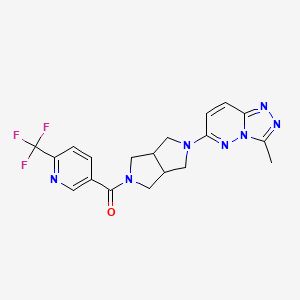 5-(5-{3-methyl-[1,2,4]triazolo[4,3-b]pyridazin-6-yl}-octahydropyrrolo[3,4-c]pyrrole-2-carbonyl)-2-(trifluoromethyl)pyridine