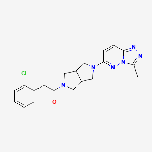 2-(2-chlorophenyl)-1-(5-{3-methyl-[1,2,4]triazolo[4,3-b]pyridazin-6-yl}-octahydropyrrolo[3,4-c]pyrrol-2-yl)ethan-1-one
