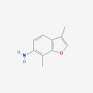 molecular formula C10H11NO B064616 3,7-Dimethylbenzofuran-6-amine CAS No. 187267-91-0