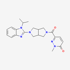 2-methyl-6-{5-[1-(propan-2-yl)-1H-1,3-benzodiazol-2-yl]-octahydropyrrolo[3,4-c]pyrrole-2-carbonyl}-2,3-dihydropyridazin-3-one